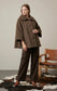 PETER PAN COLLAR COAT - 10-16 - CHOCOLATE