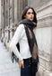 FRINGED ANIMAL PRINT SCARF