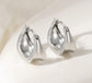 CHUNKY HOOP EARRINGS- SILVER
