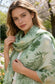COTTON BLEND FLORAL SCARF