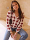 CROCHET CARDI - 8-12 - BURGUNDY