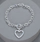 T-BAR HEART BRACELET