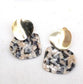 RESIN STUD EARRINGS - NEUTRALS