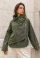 ZIP SIDE TIE JACKET - 10-16 - KHAKI
