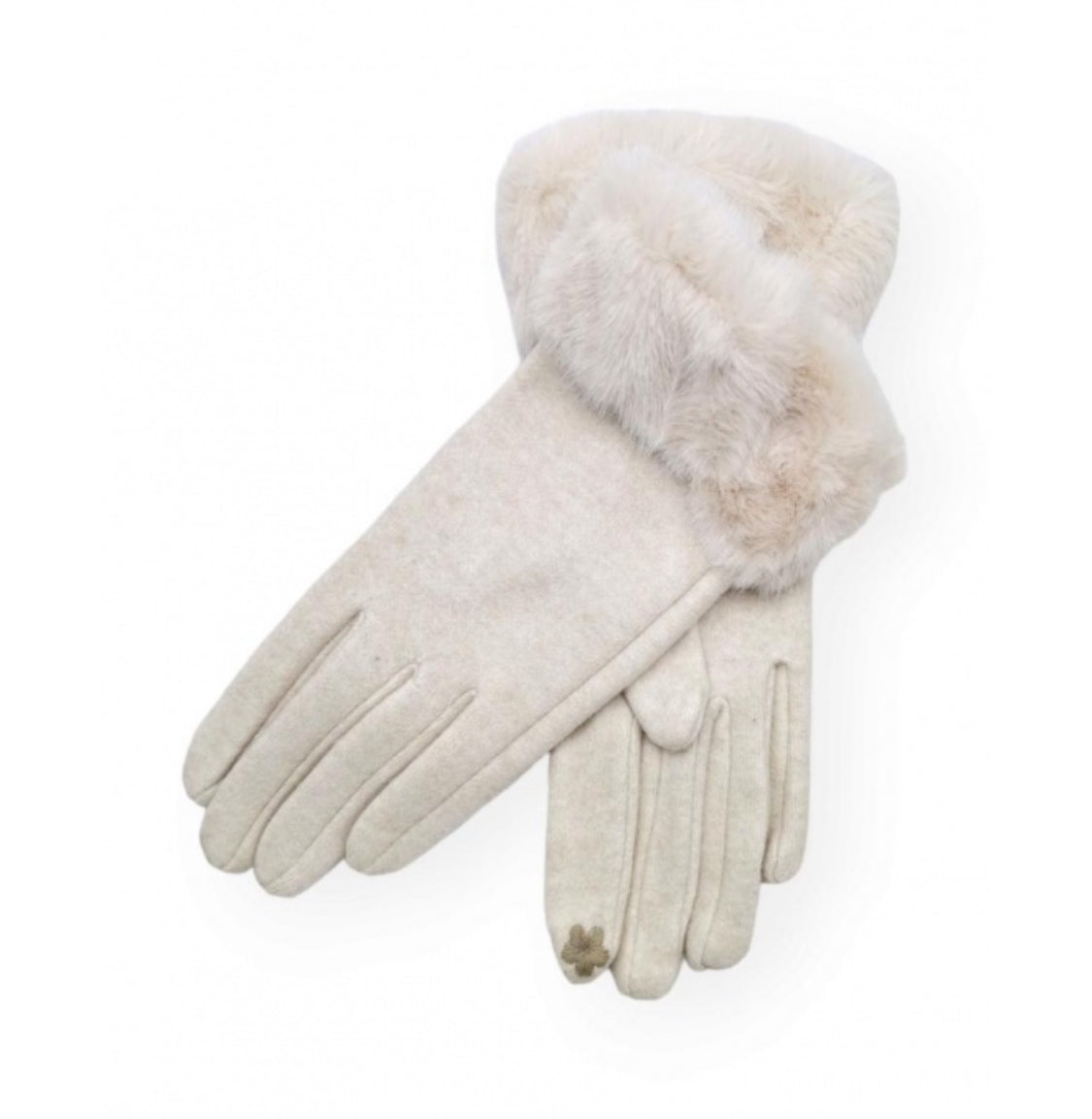 FUE TRIM GLOVES - CREAM