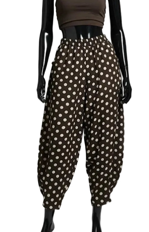 POLKA BARREL PANTS - 10-16 - BLACK
