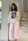 STRIPE PRINT SWEATSHIRT - 10-16 - BEIGE