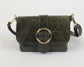 LEATHER CROSSBODY BAG - KHAKI