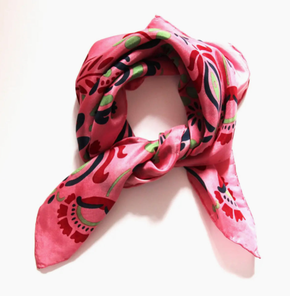 SILK SQUARE SCARF