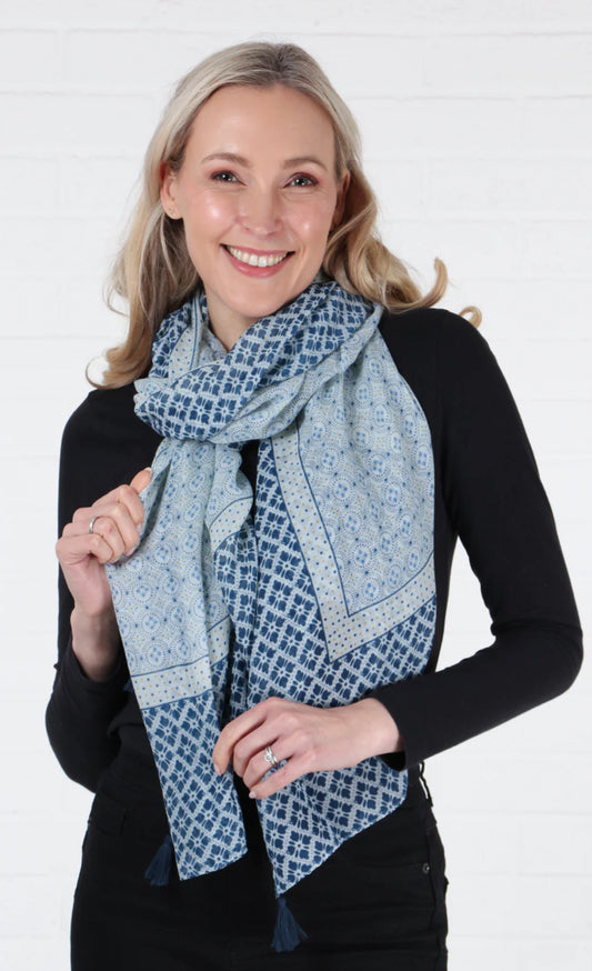 MOSAIC PRINT SCARF