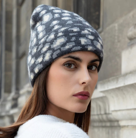 ANIMAL PRINT BEANIE
