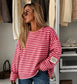 STRIPE TOP - 10-16 - FUSCHIA