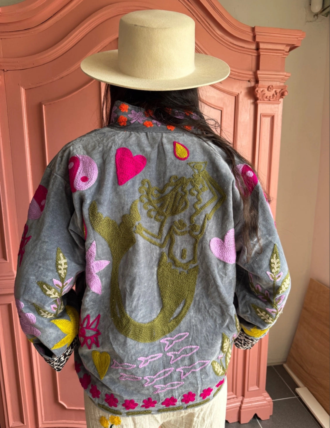 HANDMADE VELVET JACKET - 10-16