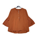 COTTON FLARED SLEEVE CARDI TOP - 10-16 - RUST