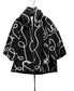 SWIRL PRINT JACKET - 10-16 - BLACK