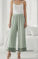 MESH TRIM PALAZZO - 10-16 - SAGE