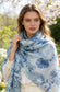 COTTON BLEND FLORAL SCARF