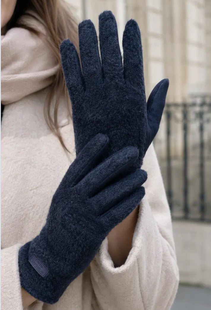 TEDDY GLOVES - NAVY