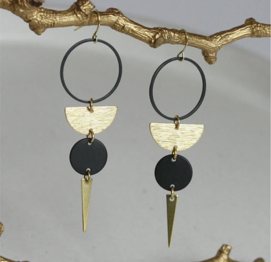 KAIKO - STATEMENT BRASS EARRINGS