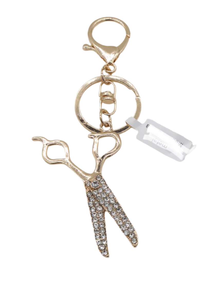 SCISSORS KEYRING - GOLD