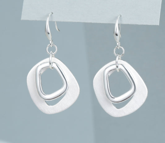 GEO DROP EARRINGS