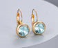 CRYSTAL DROP EARRINGS - BLUE