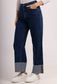 DEEP CUFF DARK WASH DENIMS - SIZES 8 to 16