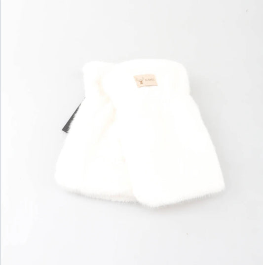 FAUX FUR MITTENS