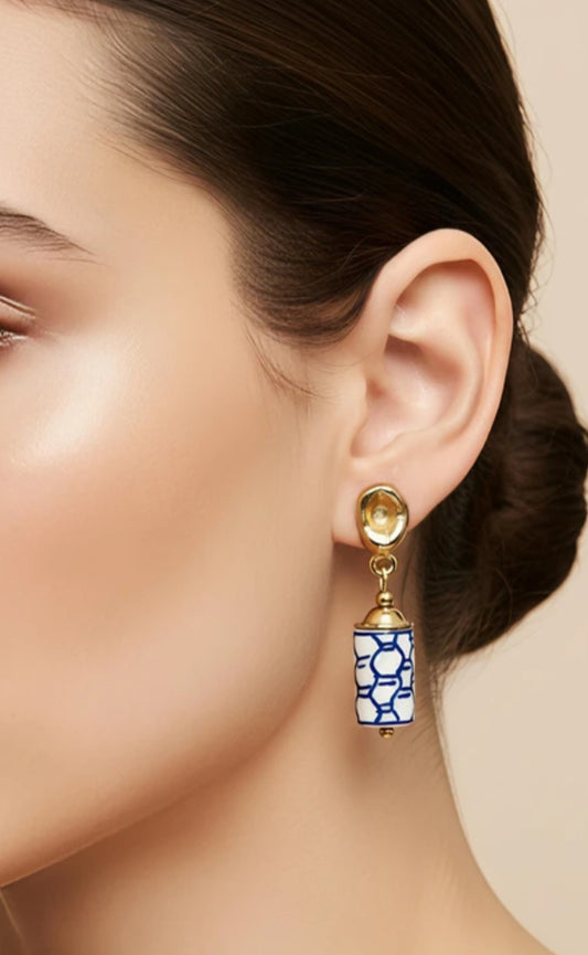 CERAMIC BEAD EARRINGS
