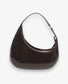 ASYMMETRIC STRAP SHOULDER BAG - CHOCOLATE