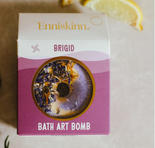 IRISH HANDMADE BATH ART BOMB - LAVENDER PETIT GRAIN & YLANG YLANG