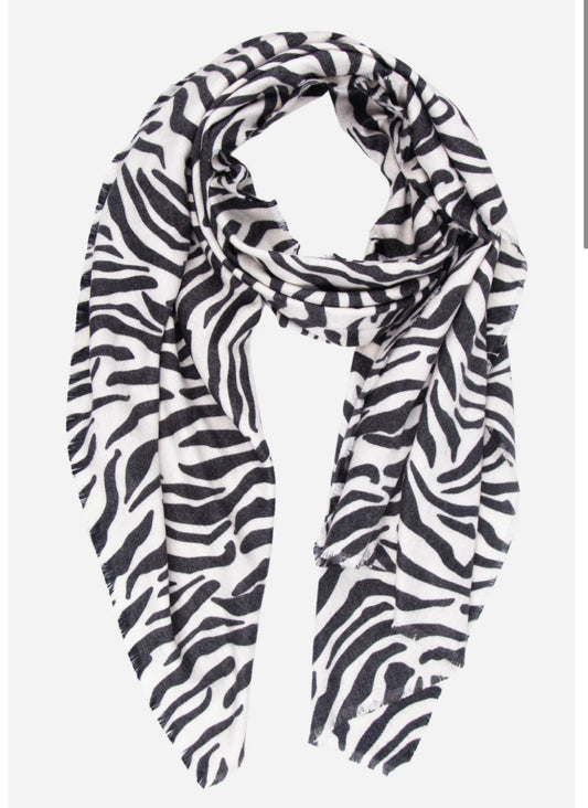 ZEBRA PRINT SCARF