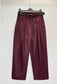 COTTON BALLOON PANTS - 10-16 - BURGUNDY
