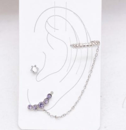 EARRING & EAR CUFF SET