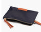 NAVY NYLON WRISTLET PURSE