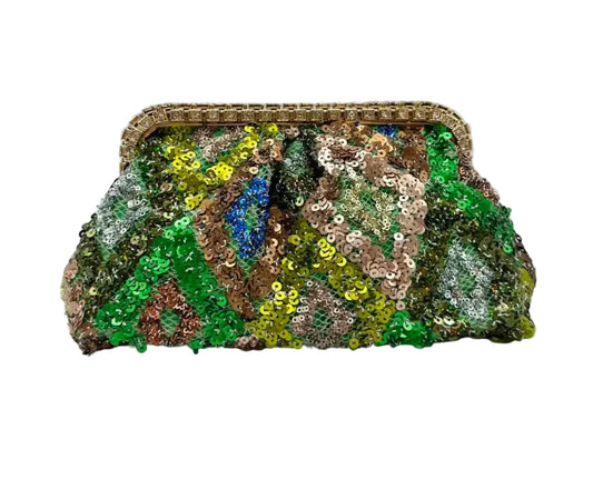 SEQUIN EMBELLISHED CLUTCH