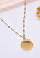DISC BEAD NECKLACE - BLACK