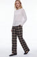 CHECK STRAIGHT LEG PANTS - 10-16 - NAVY
