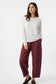 BARREL CUT PANTS - 10-16 - BURGUNDY