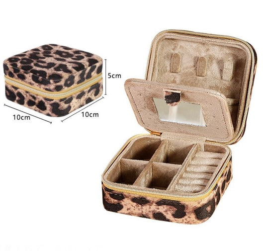 CAMEL ANIMAL PRINT MINI/TRAVEL JEWELLERY BOX