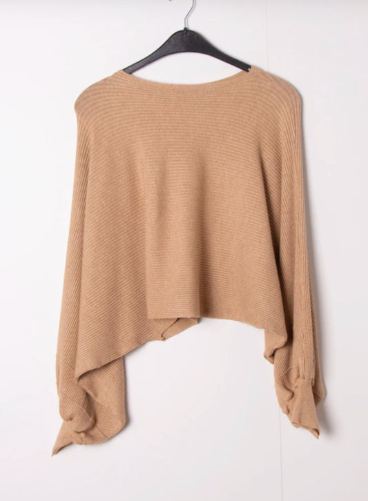 RIBBED BALLOON SLEEVE KNIT - 10-16