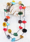 LEATHER FLOWER NECKLACE