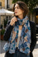 FLORAL FOIL SCARF
