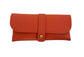LEATHER GLASSES CASE - ORANGE