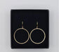 AURALINA BRASS CIRCLE EARRINGS
