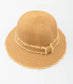 STRAW CLOCHE HAT