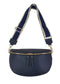 WOVEN STRAP SLING BAG - NAVY