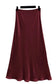 SATIN MAXI SKIRT - 10-16 - BURGUNDY