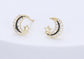 CRYSTAL MOON EARRINGS