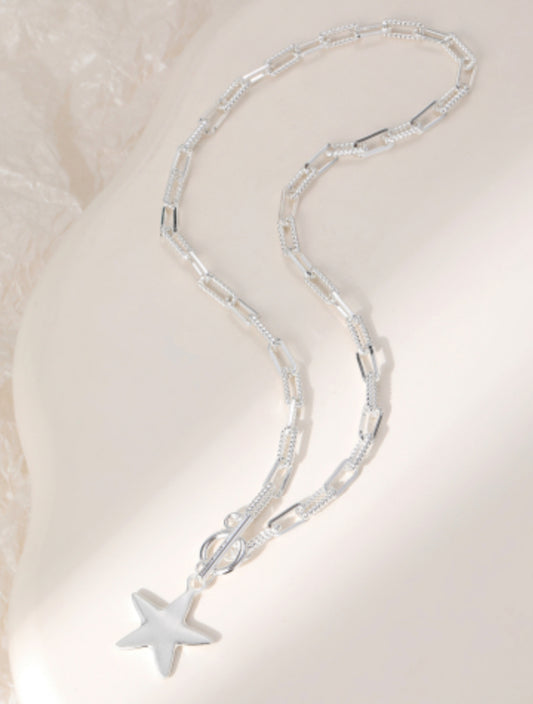 T-BAR STAR NECKLACE